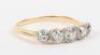 Early 20th century 18ct gold and five stone diamond ring - 2