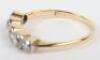 Early 20th century 18ct gold and five stone diamond ring - 4