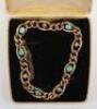 A 15ct turquoise and pearl bracelet - 2