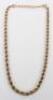 A 9ct gold graduating rope twist necklace chain - 3