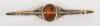 A 9ct gold and amber set bar brooch - 3