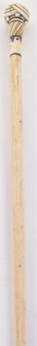 ^ Good whalebone walking stick 33”