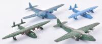 Four Unboxed Dinky Toy Aircraft