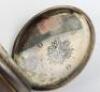 An interesting early 20th century silverplated full hunter pocket watch - 5