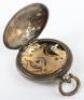 An interesting early 20th century silverplated full hunter pocket watch - 6