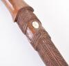 Maori carved wooden walking stick - 3