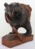 A Japanese wood carved bear - 2