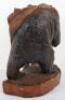 A Japanese wood carved bear - 4