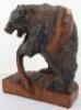 A Japanese wood carved bear - 5