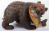 A fine Japanese wood carved bear