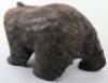 A fine Japanese wood carved bear - 6