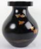 A Japanese 20th century black lacquer and painted vase - 8