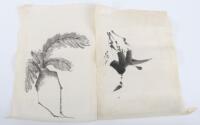 A selection of thirteen 19th and 20th century Japanese scroll paintings and calligraphies