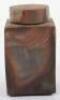 A Japanese 20th century studio ware scent bottle and cover, bizen ware, signed to base - 5