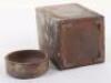 A Japanese 20th century studio ware scent bottle and cover, bizen ware, signed to base - 8