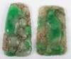 A Chinese jade plaque / toggle