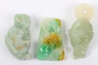 Three Chinese jade toggles / pendants