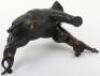 A Japanese Meiji period bronze group of anelephant being attacked by two tiger&rsquo;s - 5