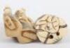Two Japanese netsuke, Meiji period - 3