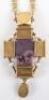 A late 19th / early 20th century silver gilt pectoral cross, possibly Nikolay Alekseyev, Moscow, marks HA and AAover1892 - 3
