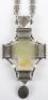 A late 19th / early 20th century silver pectoral cross, maker TO with 84 Zolotnik mark, - 4