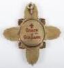 An early 20th century (1908-1926) silver gilt and enamel cross pendant, St Petersburg - 3