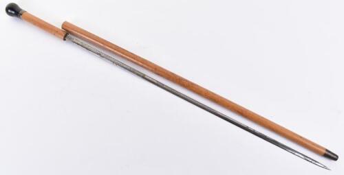 Fine male Malacca sword cane c.1900