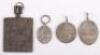 Three silver Russian import marked Saint pendants - 2