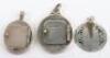 A Russian silver (unmarked) and champleve enamel religious pendant, - 2