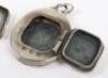 A Russian silver (unmarked) and champleve enamel religious pendant, - 3