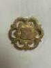 A 9ct gold football medal, 1892