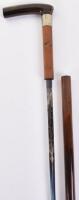 Good male Malacca sword cane c.1900