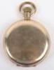 An engraved gold plated pocket watch awarded to military medal winner - 2
