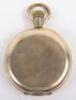An engraved gold plated pocket watch awarded to military medal winner - 3
