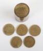 British Victories In The Peninsula &ndash; brass cylinder box and counters - 7