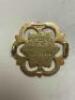A 9ct gold football medal, 1892 - 2