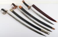 Three reproduction swords