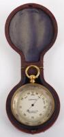 A fine late 19th century pocket barometer, by J. Malden & Co Ltd, Manchester