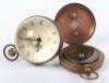 An Omega globe desk clock, 5cm - 3