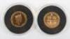 Two 22ct gold proof coins (16g each) for the Queen & Prince Phillip Piedfort £1 - 3