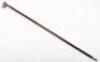 A silver dogs head walking cane, hounds head, modern, 93cm - 2