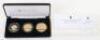 The Queens Coronation Jubilee 22ct proof &pound;5 (40g), &pound;2 (16g) and &pound;1 (8g)