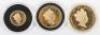 The Queens Coronation Jubilee 22ct proof &pound;5 (40g), &pound;2 (16g) and &pound;1 (8g) - 3