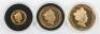 Platinum Wedding Anniversary 22ct gold proof Five Pound (40g), Two Pound (16g) and One Pound (8g) - 3