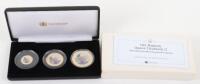 Queen Elizabeth II Birthday 9ct gold three coin set