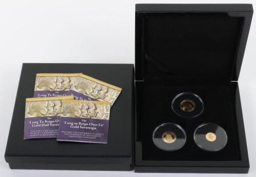 Long To Reign Over Us 22ct Sovereign, Half Sovereign, Quarter Sovereign