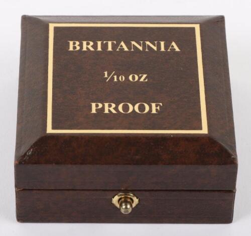2002 Proof gold 1/10oz Britannia, 3.4g