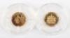 Football World Championship gold 2010 coin (.585 & 0.5g), Queens Diamond Jubilee (.585 & 0.5g), with a 50th Anniversary 1966 two coin set - 5