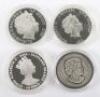 Silver coins, including two cased silver 28g coins, Cook Island and Jersey - 3