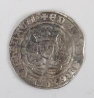 Edward III (1327-1377) fourth coinage pre-treaty Halfgroat series E (S.1582)